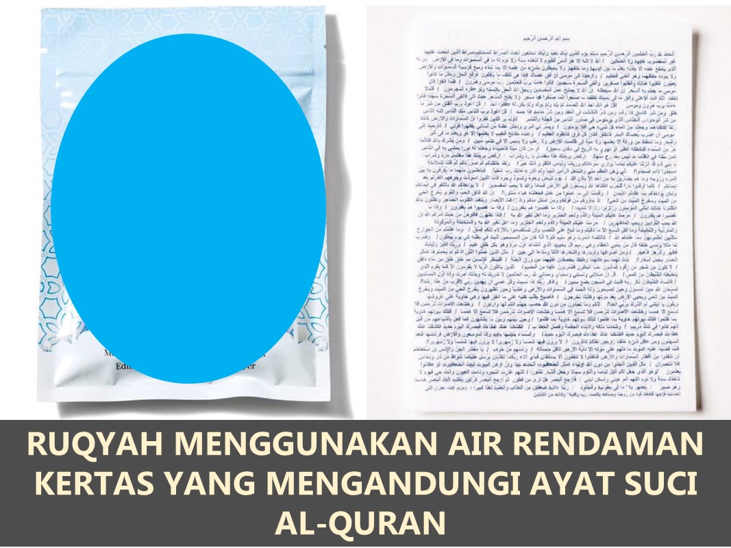 Ruqyah Guna Air Rendaman Kertas Yang Mengandungi Ayat Quran